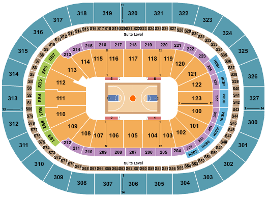 KeyBank Center NCAA Seating Chart